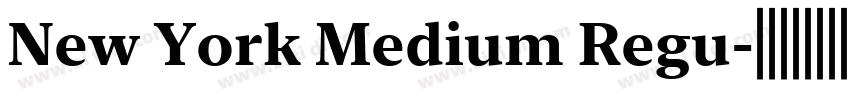 New York Medium Regu字体转换